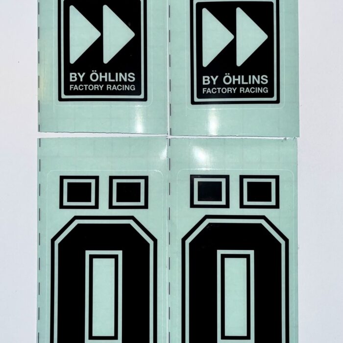 Öhlins Factory Racing Sticker Kit FF Black/Transparent
