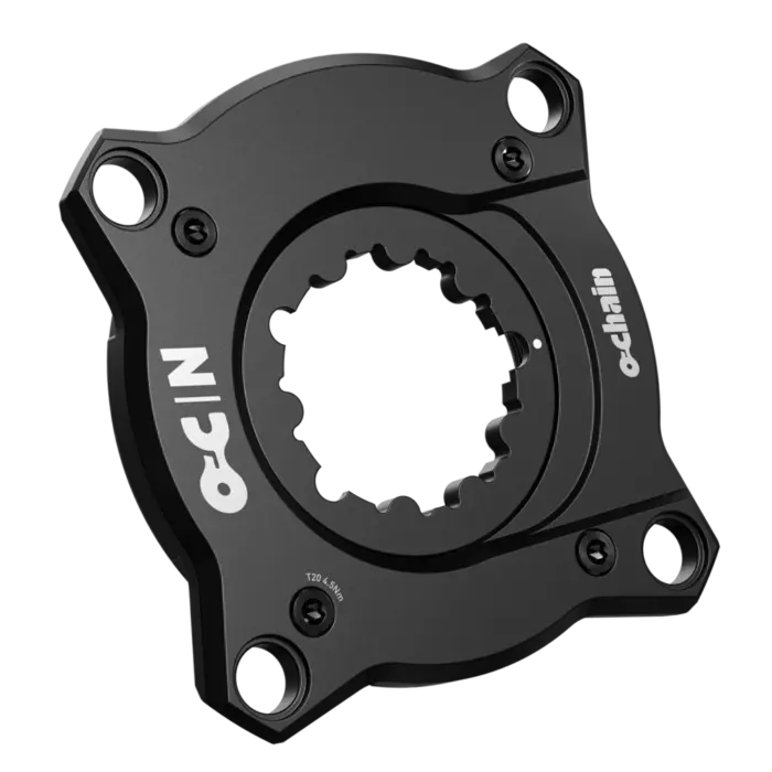 OCHAIN N Active Spider mit SRAM 3-Bolt Aufnahme – perspektivische Ansicht der schwarzen Ausführung